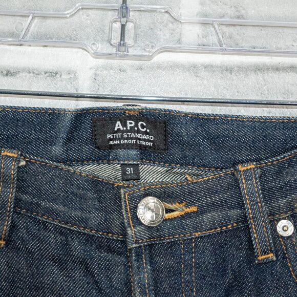 A.P.C. Petit Standard Raw Selvedge Denim Jean button fly size 31 - Picture 9 of 10
